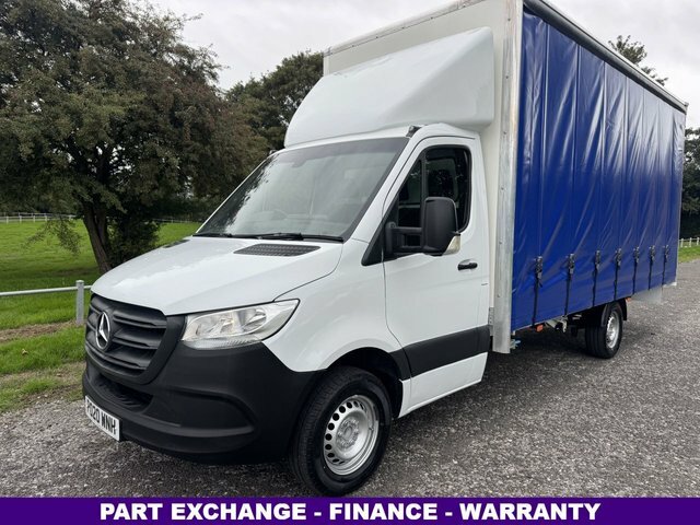 Mercedes-Benz Sprinter 2.1 314Cdi Lwb 3.5T. New 5.2M 17Ft Curtainside B White #2