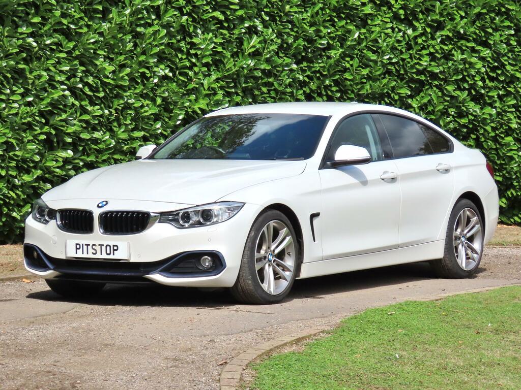 BMW 4 Series Gran Coupe 2.0 420D Sport Hatchback Euro 6 S White #2