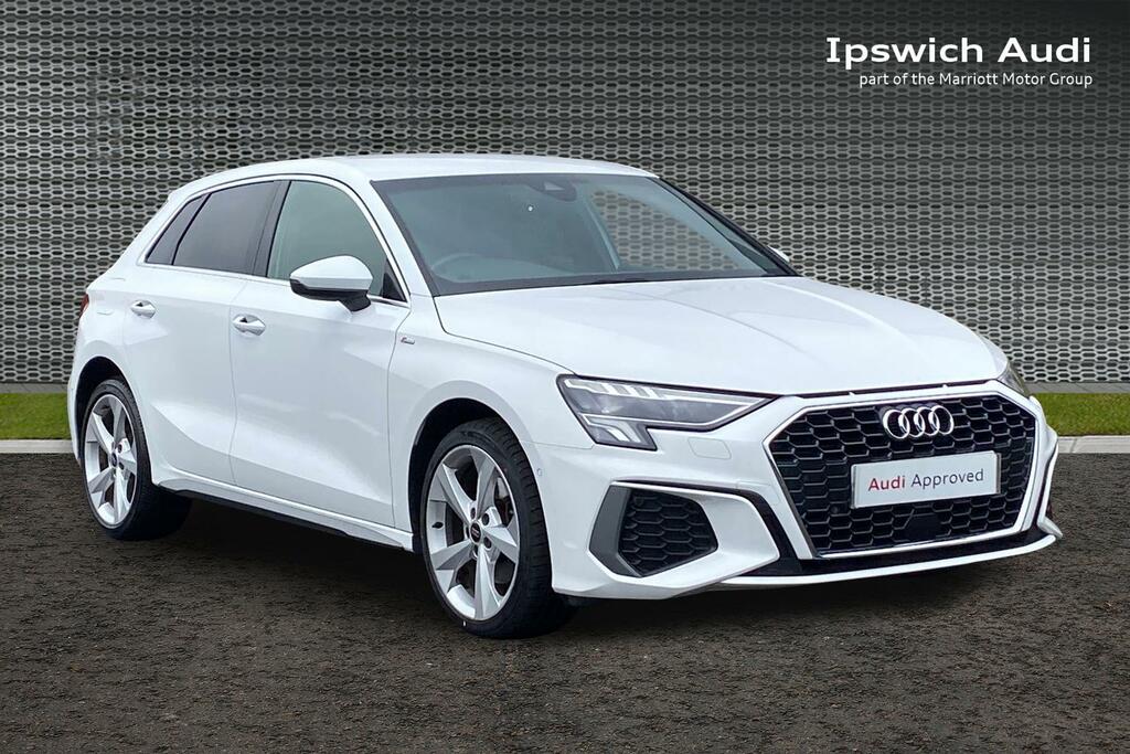 Audi A3 1.4 Tfsie 40 S Line Sportback Plug-in H White