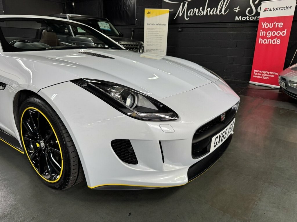 Jaguar F-Type Convertible White #2