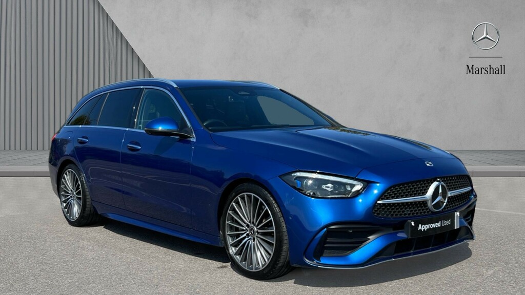 Mercedes-Benz C Class C Class C200 Amg Line Premium 9G-tronic Blue
