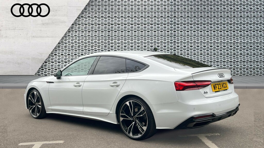 Audi A5 A5 40 Tfsi 204 Black Edition S Tronic WF23KGX White #3
