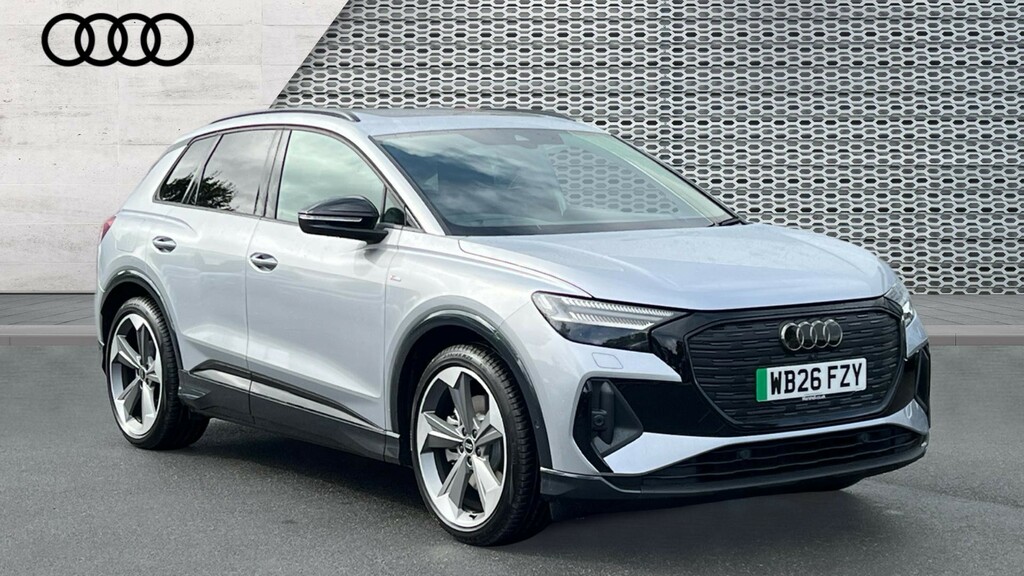 Audi Q4 E Tron Audi Q4 E-tron Estate 210Kw 45 82Kwh Black Edition Silver