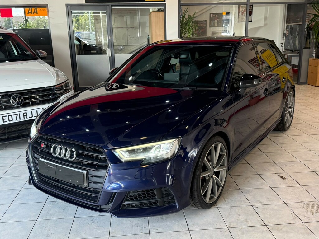 Audi S3 Hatchback 2.0 Tfsi Black Edition 2017 BJ17WCD Blue #5