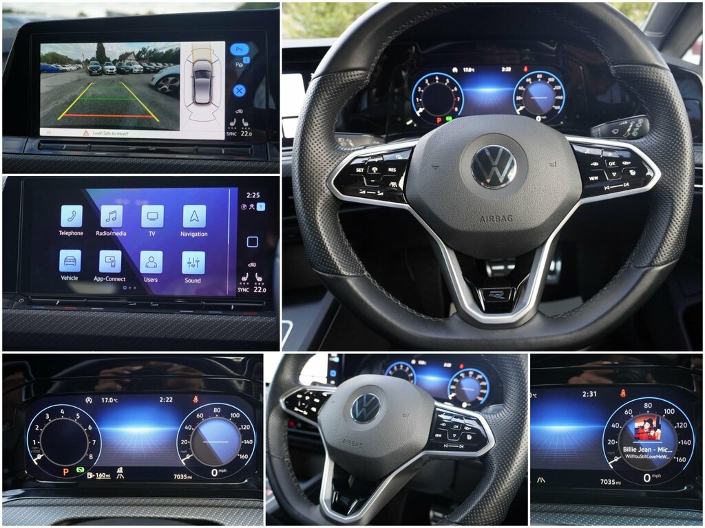 Volkswagen Golf 1.5 Etsi Mhev R-line Hatchback Hybrid D Black #5