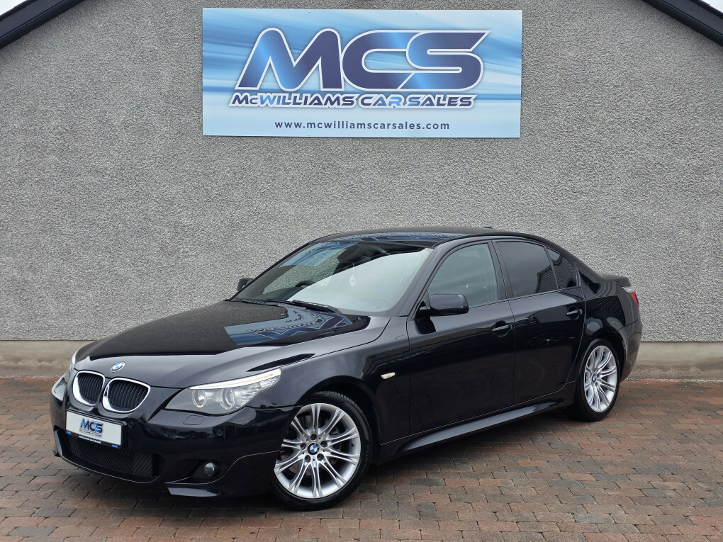 BMW 5 Series Black #7