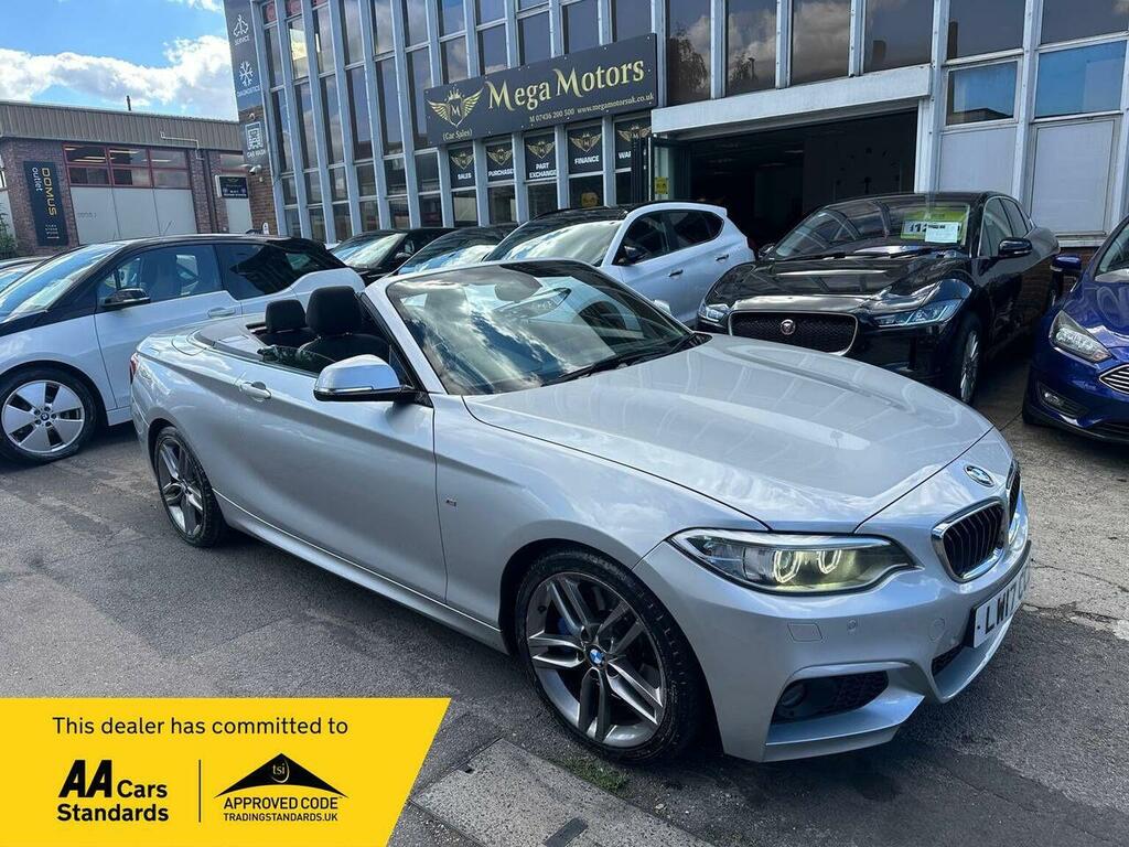 BMW 2 Series Convertible 2.0 218D M Sport Euro 6 Ss Silver