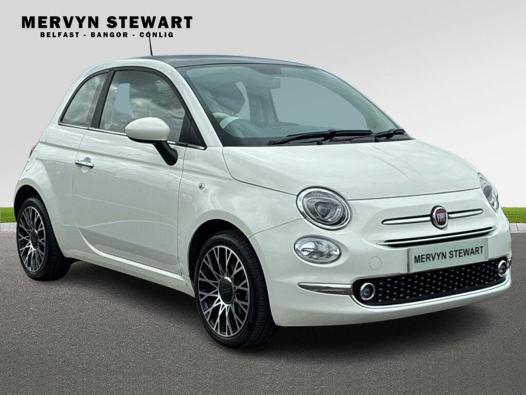 Fiat 500 Top Mhev White