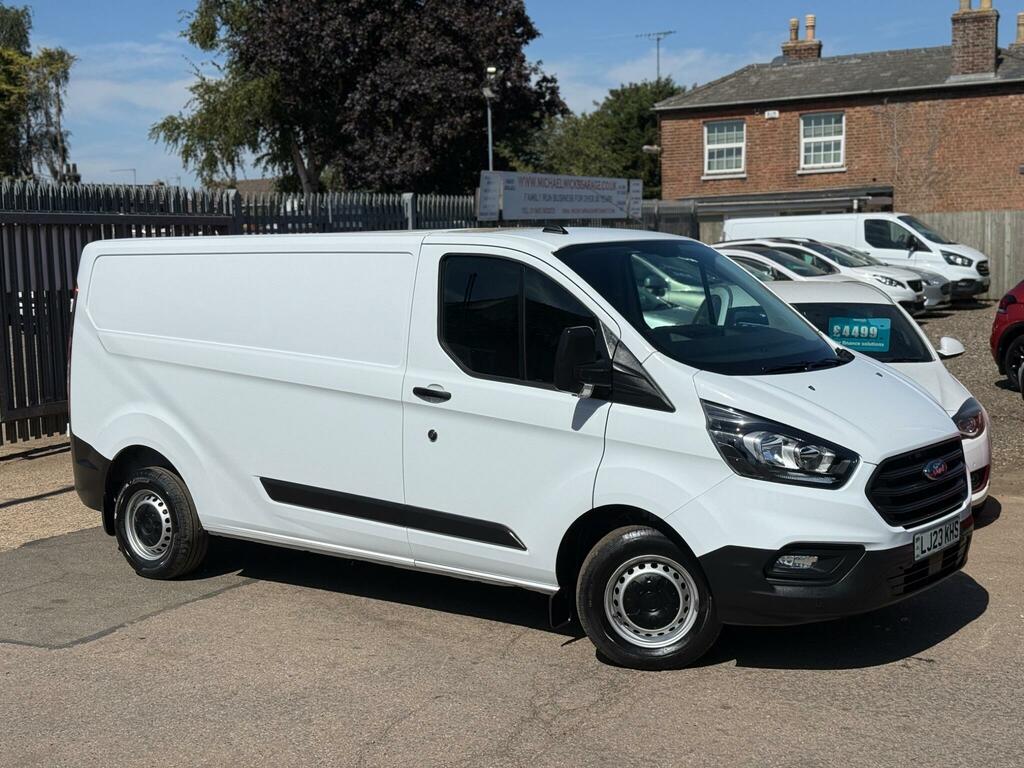 Ford Transit Custom 2.0 300 Ecoblue Leader L2 H1 Euro 6 Ss LJ23KHS White