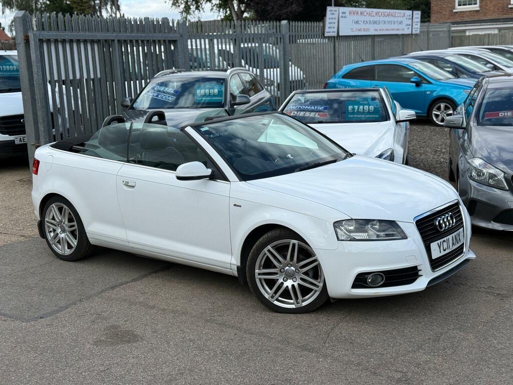 Audi A3 Cabriolet 2.0 Tdi S Line Euro 5 Ss White