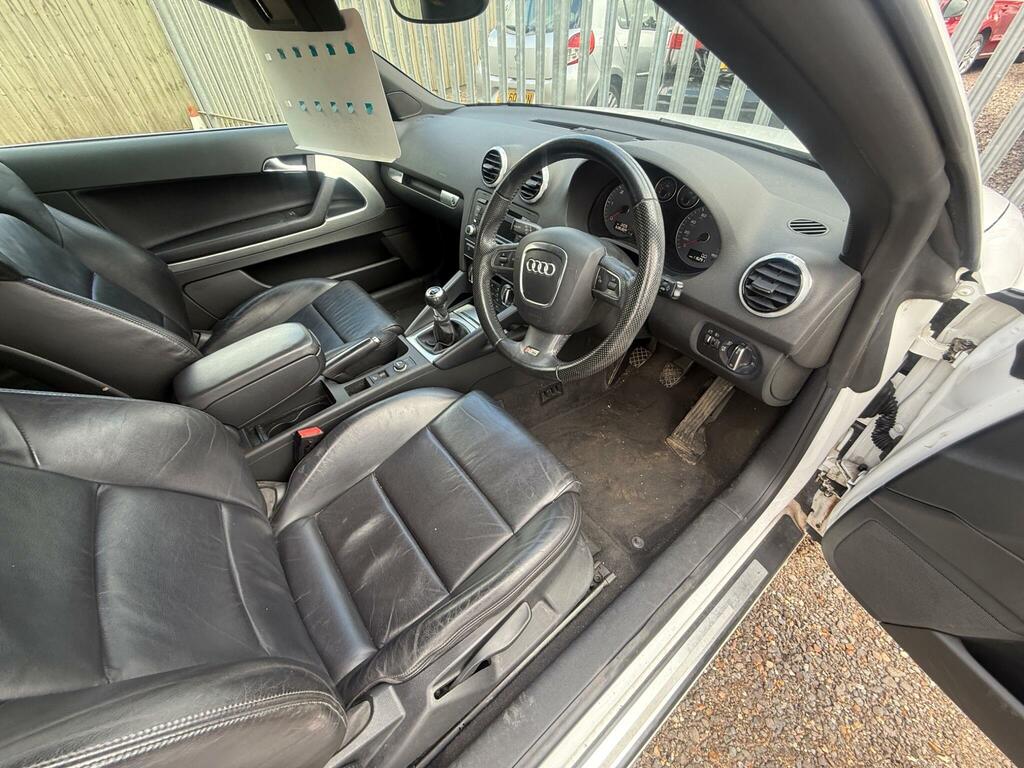 Audi A3 Cabriolet 2.0 Tdi S Line Euro 5 Ss White #2