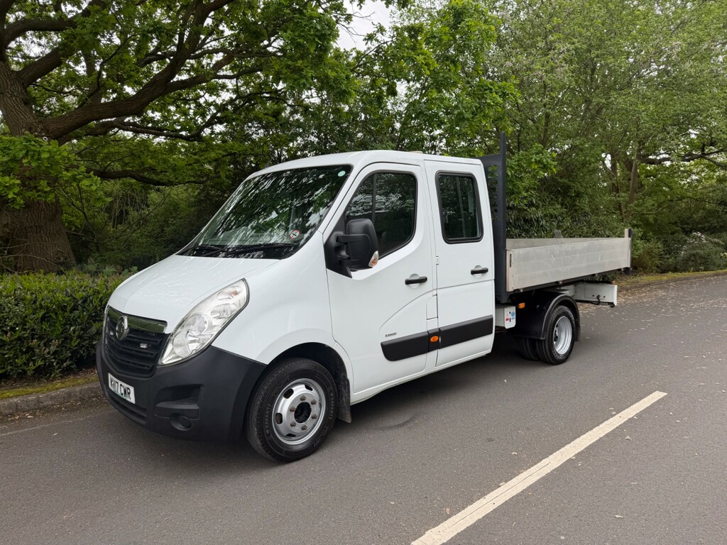 Vauxhall Movano R3500 Double Cab Tipper Twin Wheel 7000Kg Train We White #2