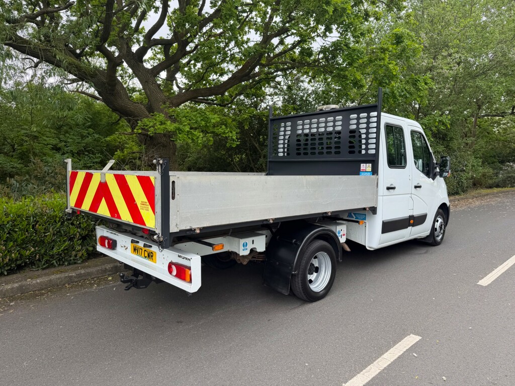 Vauxhall Movano R3500 Double Cab Tipper Twin Wheel 7000Kg Train We White #4