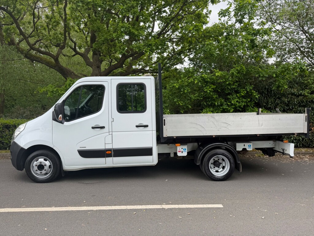 Vauxhall Movano R3500 Double Cab Tipper Twin Wheel 7000Kg Train We White #5