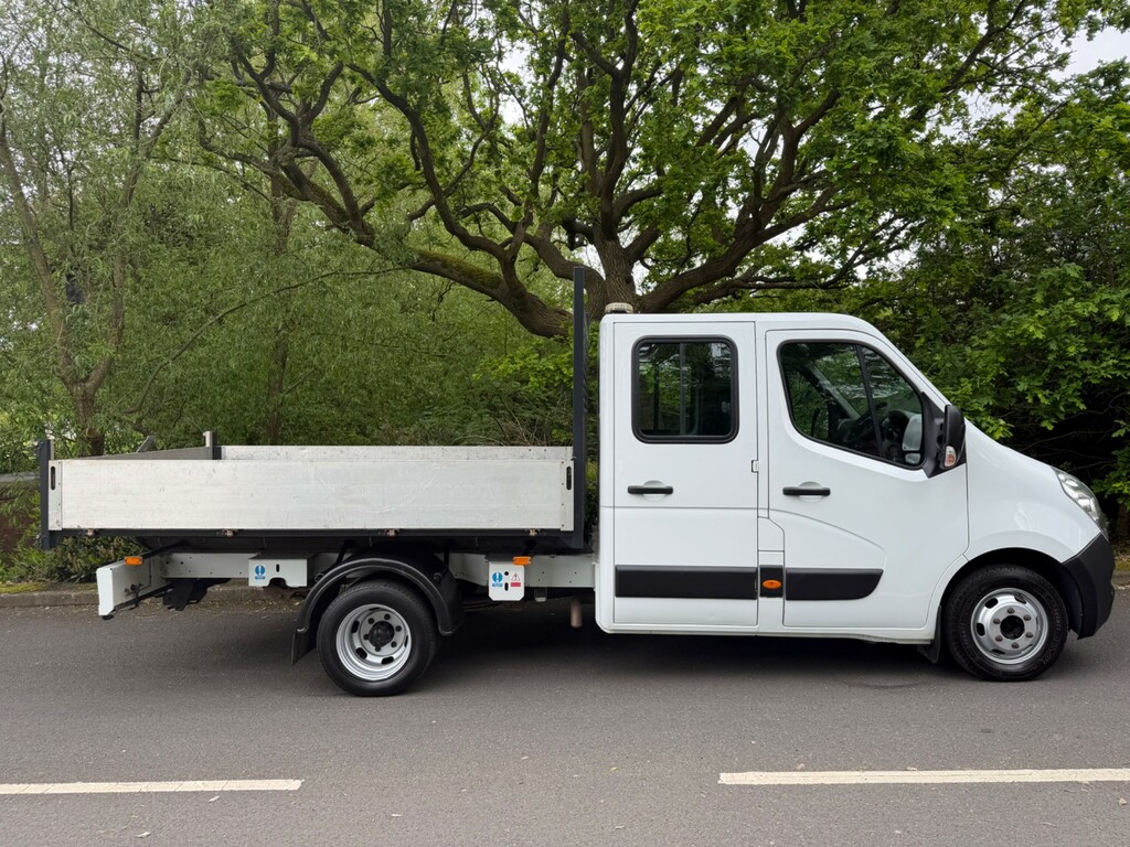 Vauxhall Movano R3500 Double Cab Tipper Twin Wheel 7000Kg Train We White #3