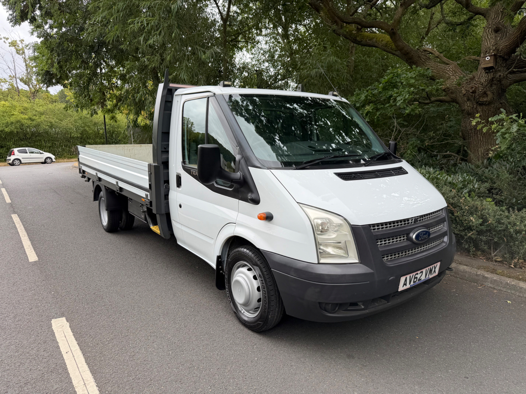 Ford Transit Custom 350 Lwb Dropside 12Ft 1 Company Owner Lo Miles 37K White