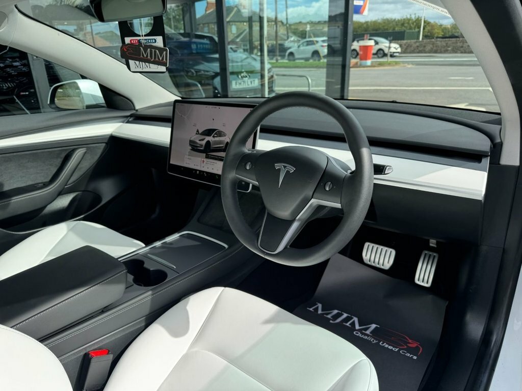 Tesla Model 3 Electric White #4