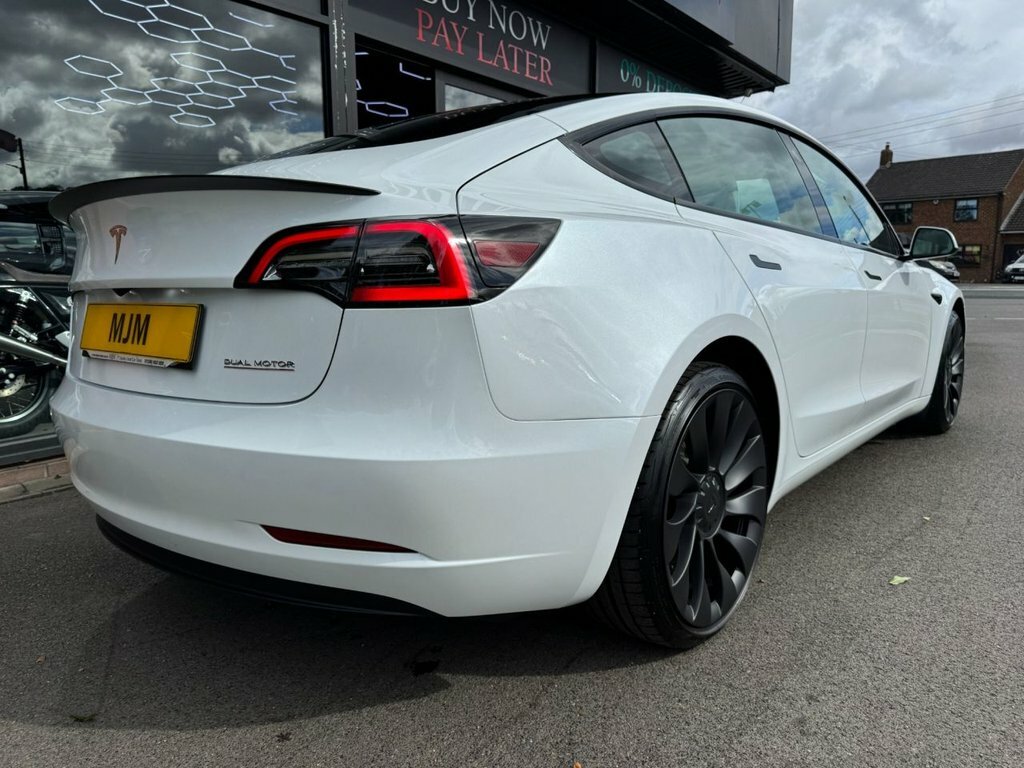 Tesla Model 3 Electric White #6