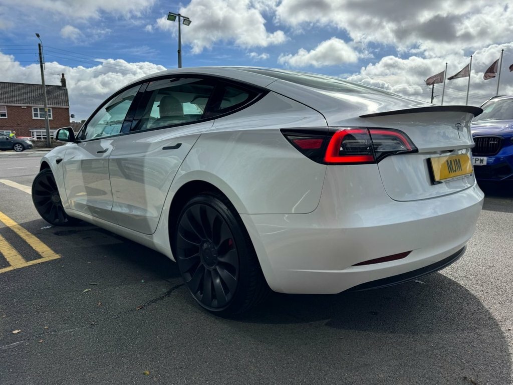 Tesla Model 3 Electric White #2