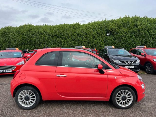 Fiat 500 2018 1.2 Lounge Hatchback Euro 6 Pink #2