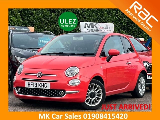 Fiat 500 2018 1.2 Lounge Hatchback Euro 6 Pink