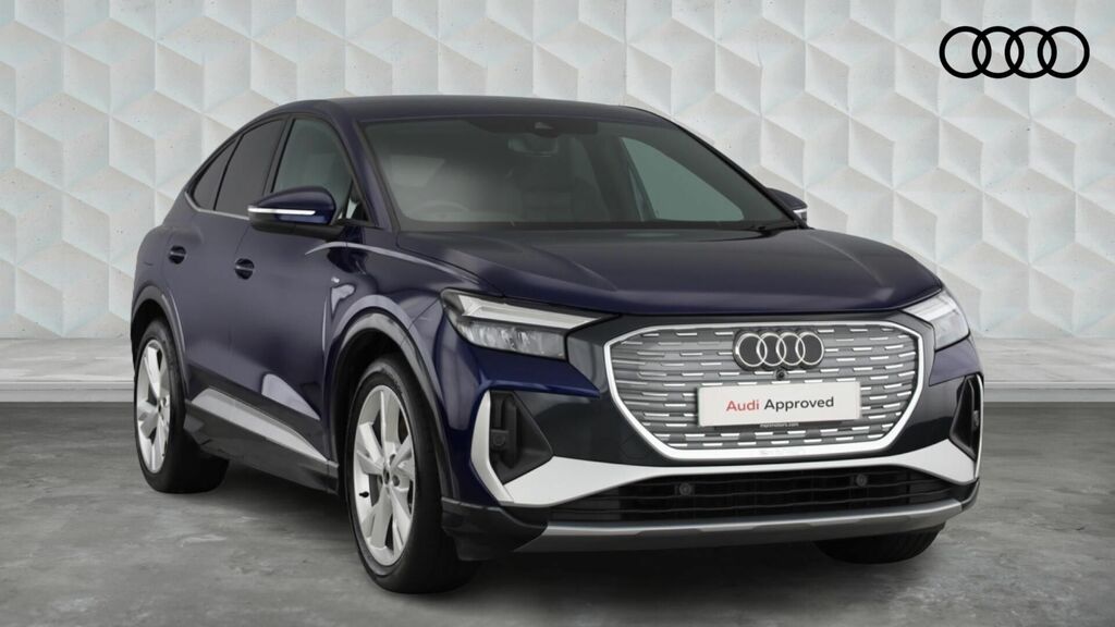 Audi Q4 E Tron 40 S Line Sportback 5-Door 63Kwh Blue