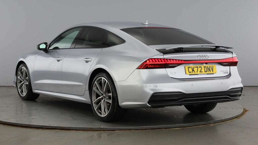 Audi A7 2.0 Tdi 40 Black Edition Sportback S Tronic Quattr Silver #3