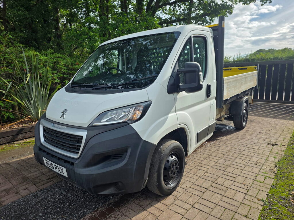 Peugeot Boxer 2.0 Bluehdi 335 Built For Business Tipper Dies White #2