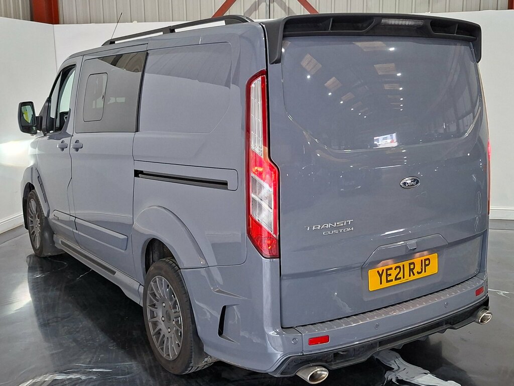 Ford Transit Custom 2.0 320 Ecoblue Limited Crew Van Double Cab Di Grey #6