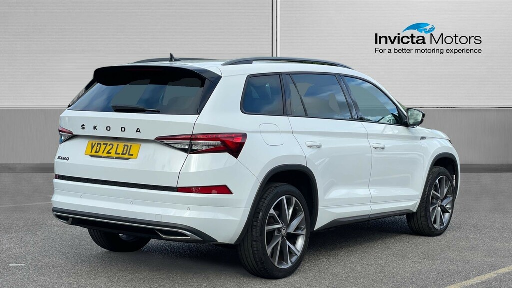 Skoda Kodiaq Sport Line White #3
