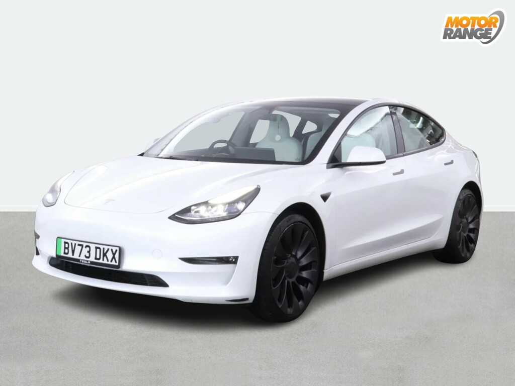 Tesla Model 3 Performance Awd Performance Upgrade White #2