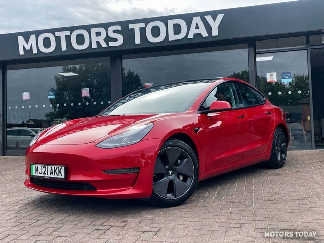 Tesla Model 3 2021 Dual Motor Long Range Saloon A Red
