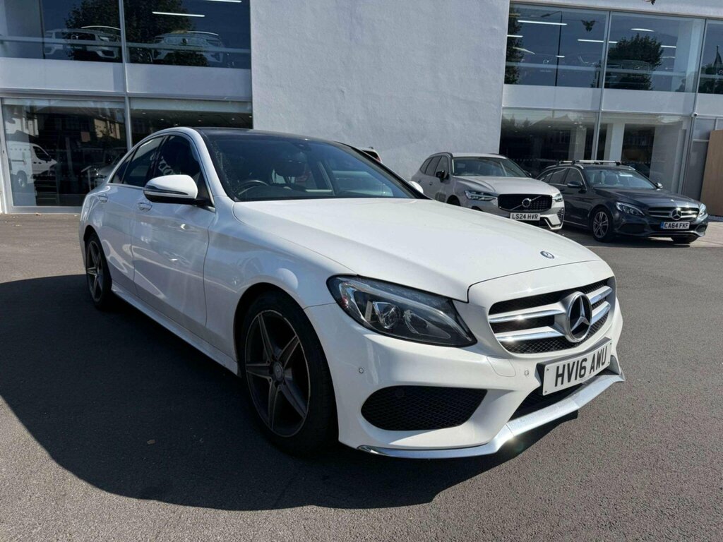 Mercedes-Benz C Class 2.0 C200 Amg Line Premium 7G-tronic Euro 6 Ss White