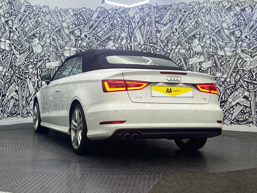 Audi A3 Cabriolet 2L S Line White #6