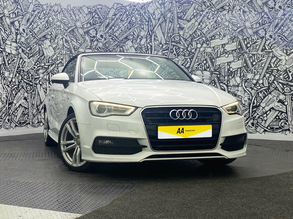 Audi A3 Cabriolet 2L S Line White #2