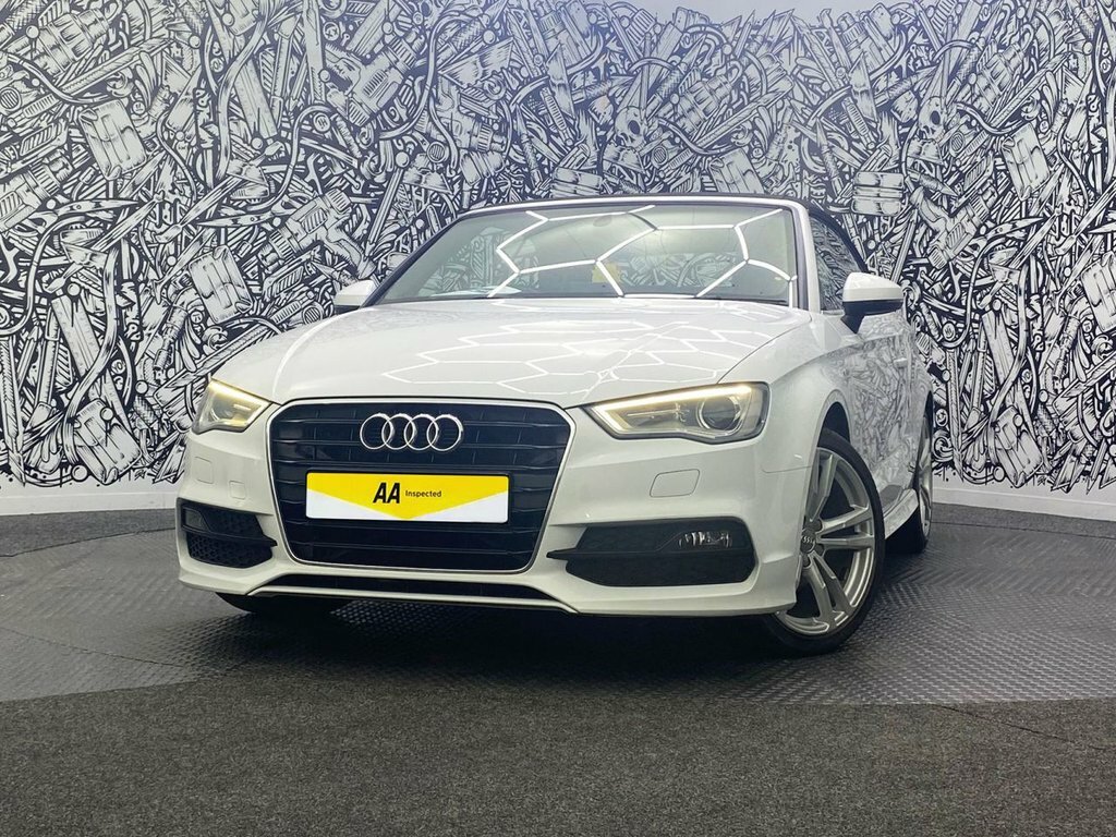 Audi A3 Cabriolet 2L S Line White #4