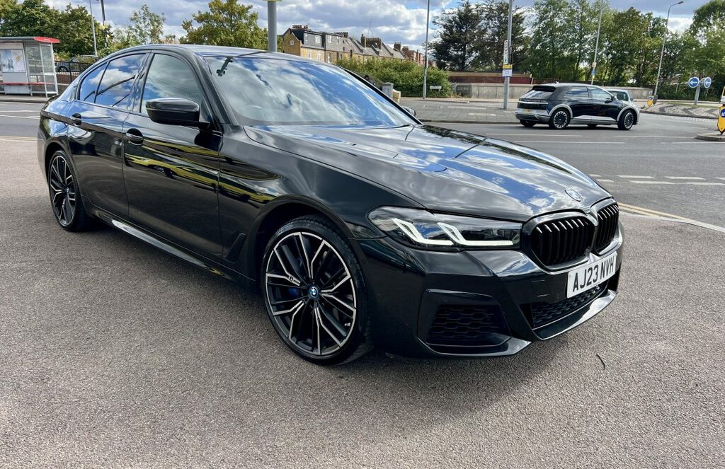 BMW 5 Series Saloon AJ23NVH Black #5