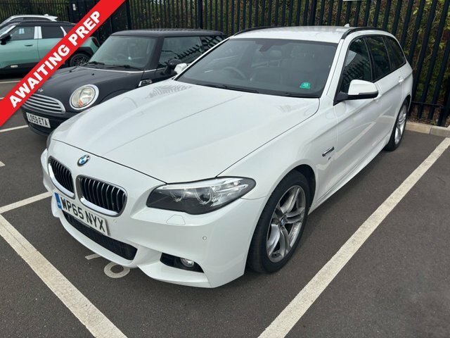 BMW 5 Series 2.0 520D M Sport Touring Euro 6 White #2