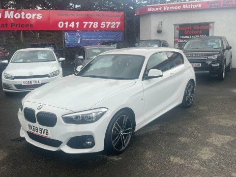 BMW 1 Series 2.0 120D M YK68BVB White #2