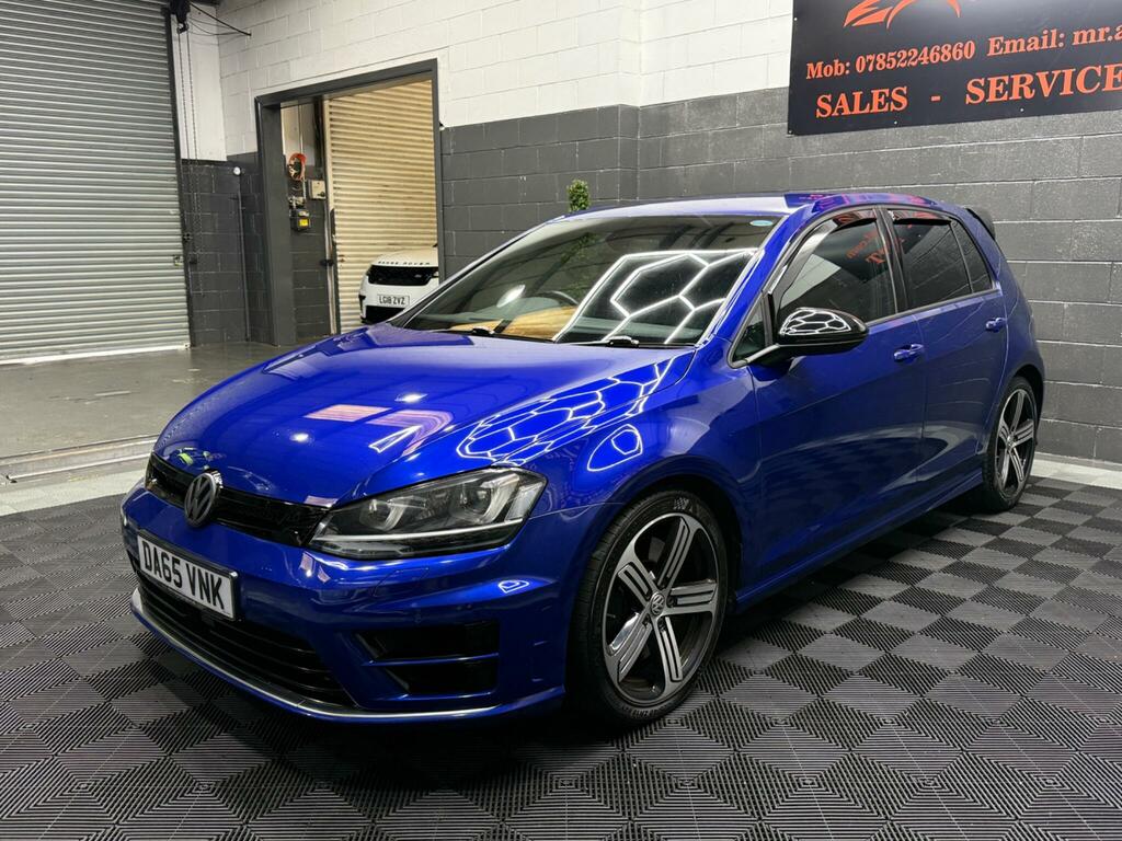Volkswagen Golf R Blue #4