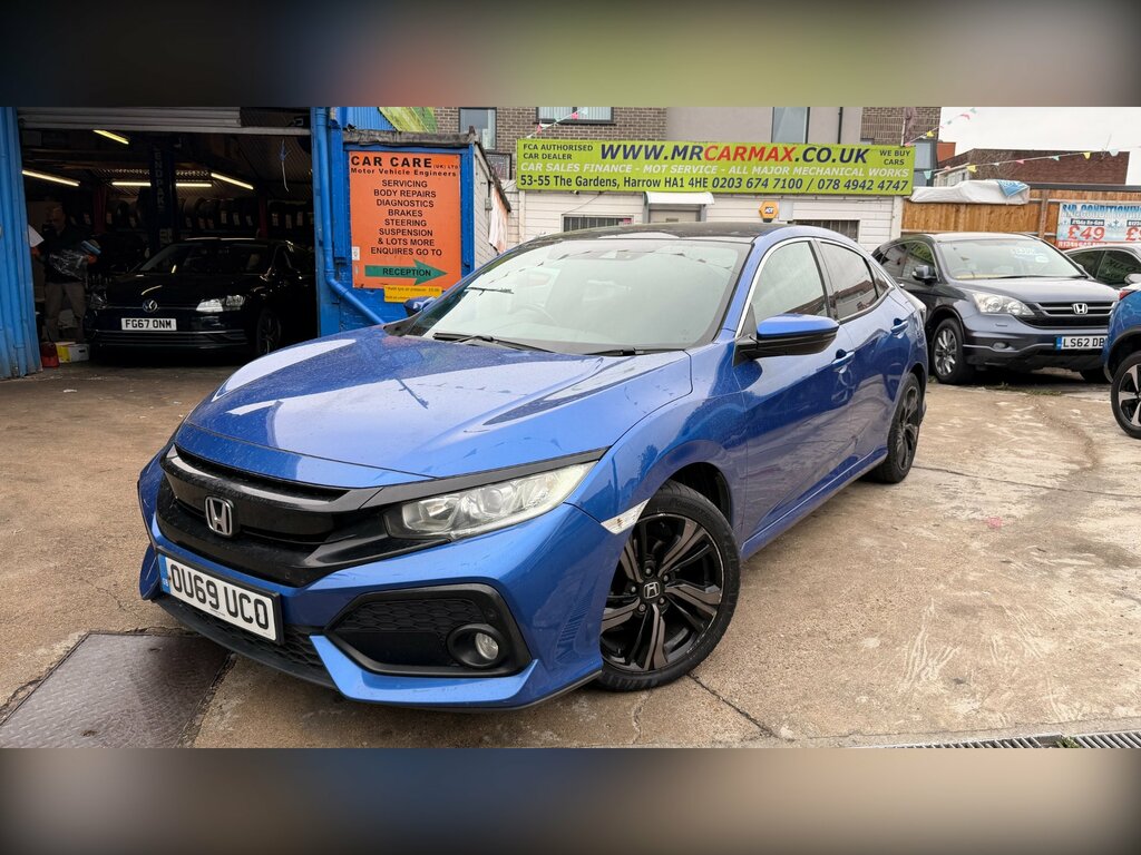 Honda Civic 1.0 Vtec Turbo Ex Hatchback Cvt Euro 6 Blue