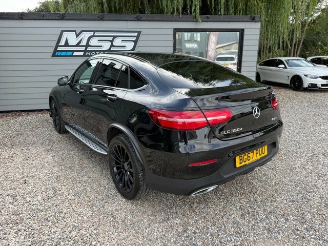 Mercedes-Benz GLC Class 2017 3.0 Glc350d V6 Amg Line Premium Plus Coupe Black #3