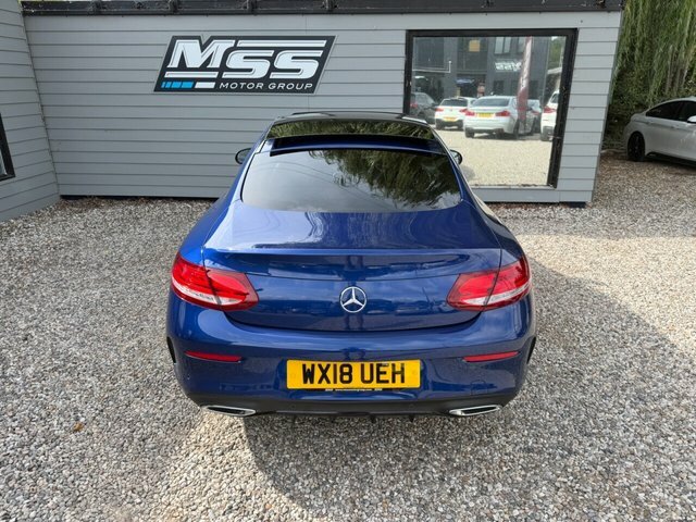 Mercedes-Benz C Class 2018 2.1 C220d Amg Line Premium Plus Coupe D Blue #6