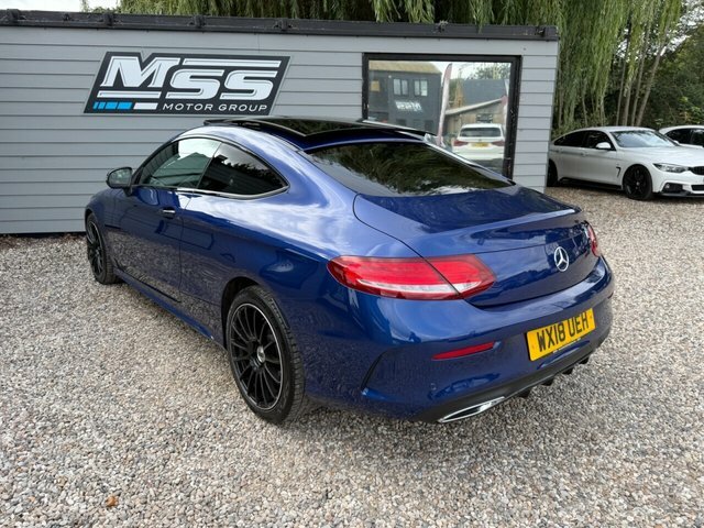 Mercedes-Benz C Class 2018 2.1 C220d Amg Line Premium Plus Coupe D Blue #4