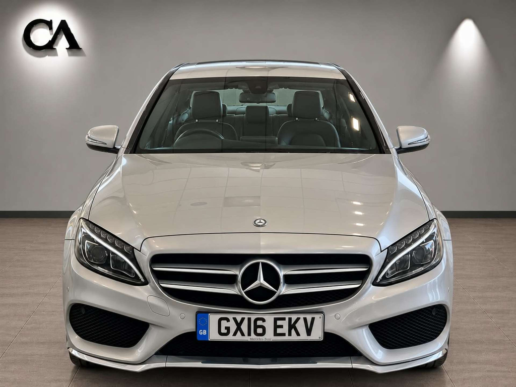 Mercedes-Benz C Class Amg Line Saloon 7G-tronic Euro 6 Ss Silver #5