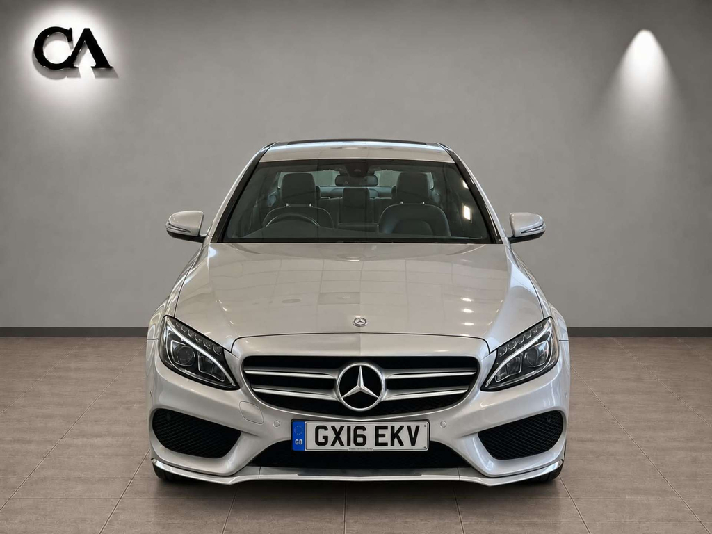Mercedes-Benz C Class Amg Line Saloon 7G-tronic Euro 6 Ss Silver #3