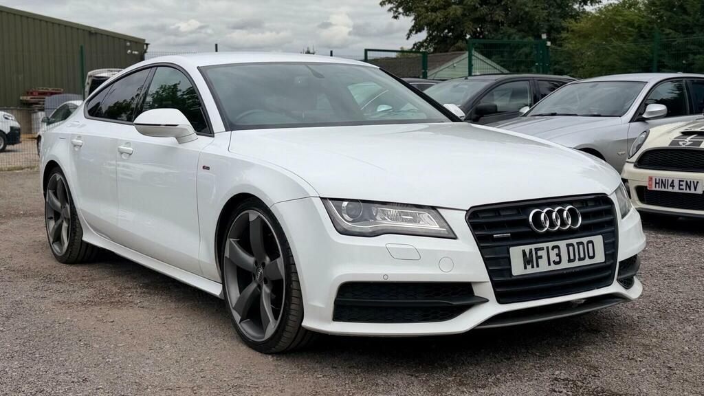 Audi A7 Hatchback 3.0 Tdi V6 Black Edition Sportback S Tro White