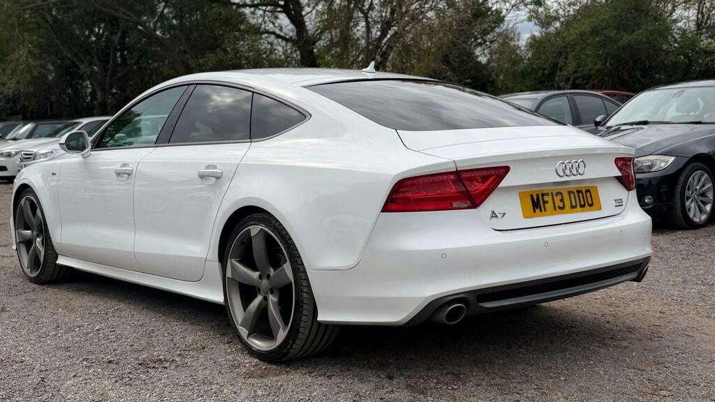 Audi A7 Hatchback 3.0 Tdi V6 Black Edition Sportback S Tro White #4