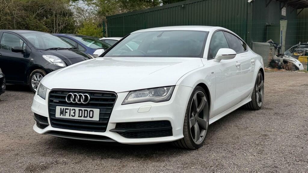 Audi A7 Hatchback 3.0 Tdi V6 Black Edition Sportback S Tro White #3