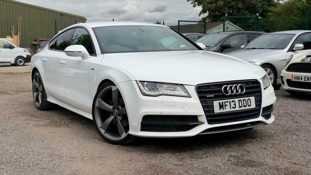 Audi A7 Hatchback 3.0 Tdi V6 Black Edition Sportback S Tro White #5
